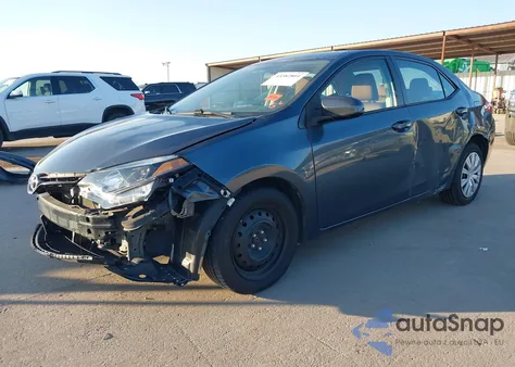 2016 Toyota Corolla Le из США, поврежденный, VIN 2T1BURHE2GC596407